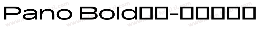 Pano Bold字体字体转换